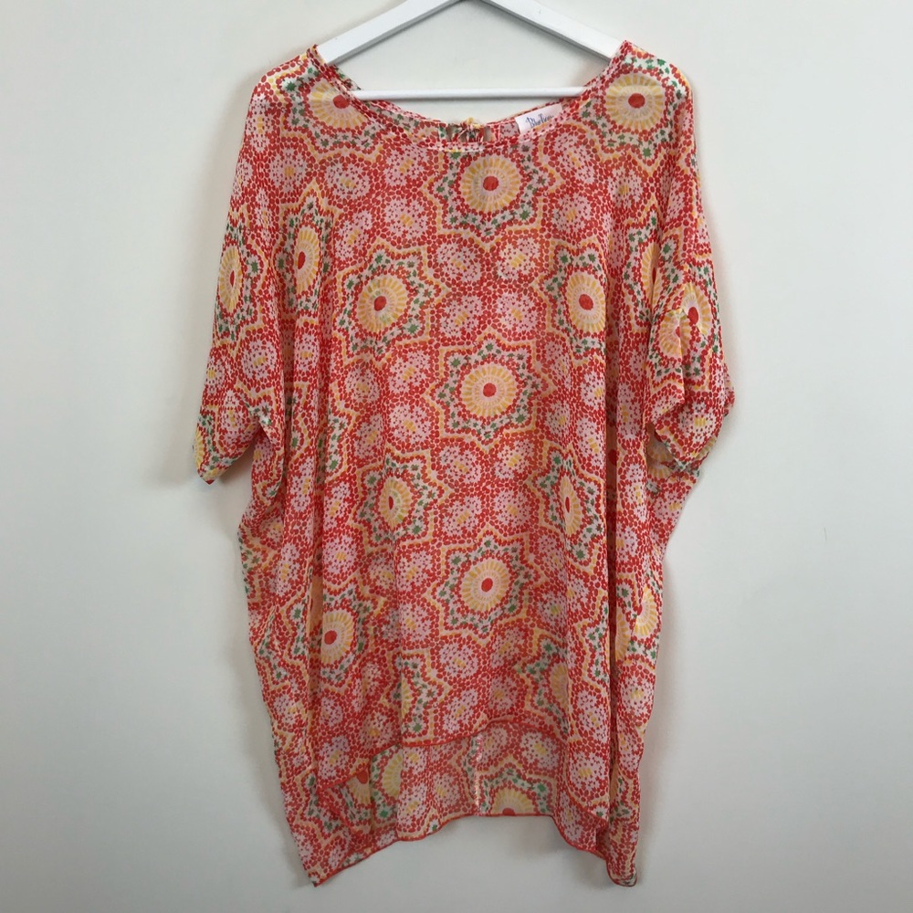 Bluetique Floral Top Size Small